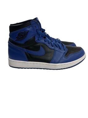 Nike Air Jordan 1 Mid Black Royal Blue High Top Sneakers Men’s 9.5